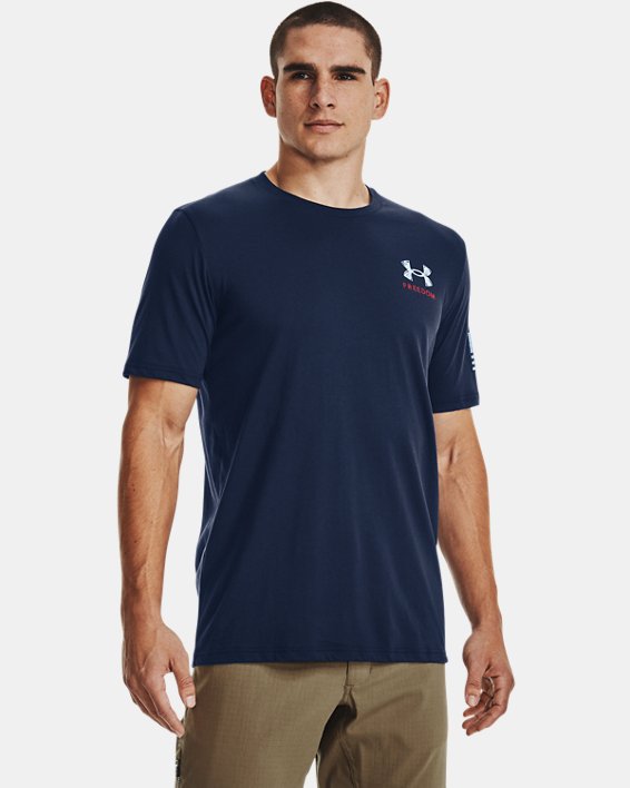 Under Armour Mens UA New Freedom Eagle Short Sleeve Graphic T-Shirt SS Tee 